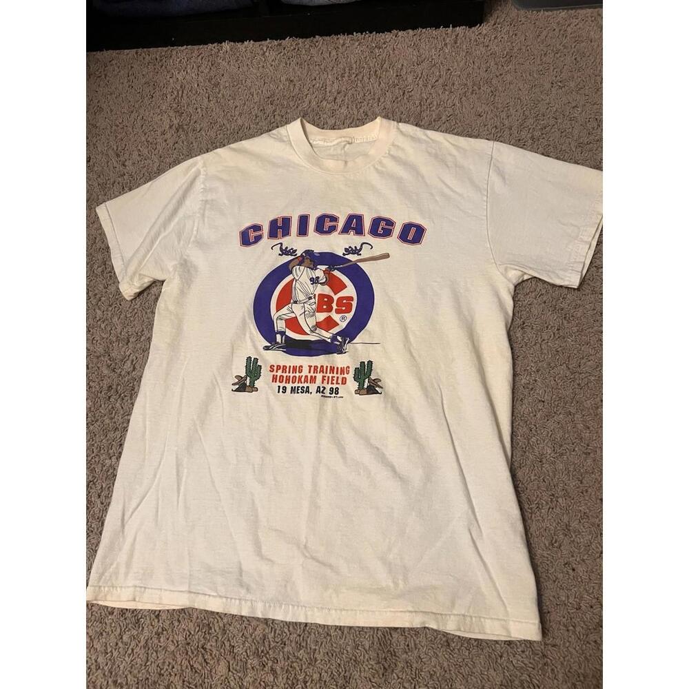 Vintage 1998 Chicago Cubs Hohoka Field Mesa AZ Spring Training Tee Size L/XL